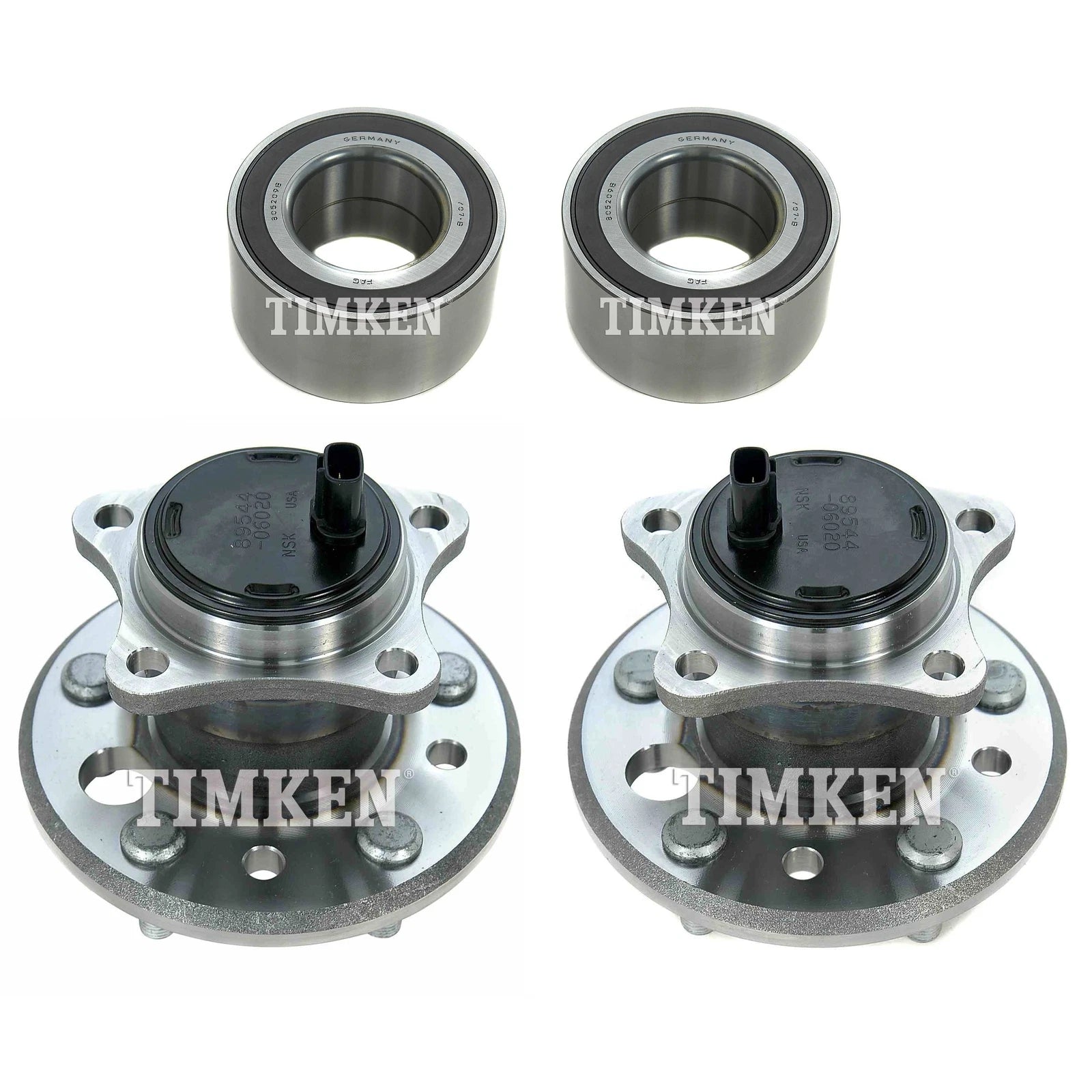 Timken Wheel Bearings Hubs Kit for ES300 Camry FWD 4-Wheel ABS (2002–2003)