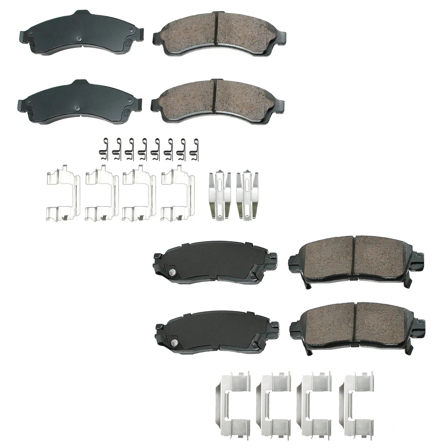 Set of 4 Akebono ProACT Ceramic Brake Pads for Buick Chevy GMC Isuzu Saab