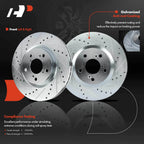 Front Drilled Brake Rotors & Ceramic Pads for Honda Odyssey (2011–2014)