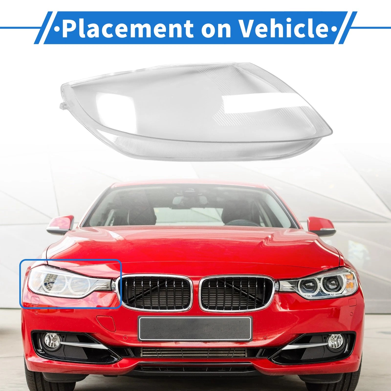 1 Pc Headlight Lens Cover for BMW Z4 E85 (2003–2008) No. 63127165714