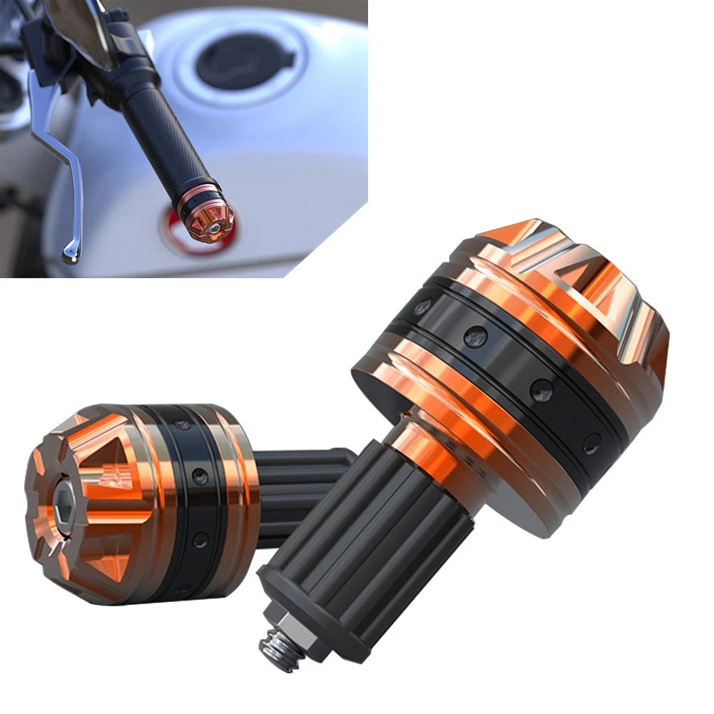 Pair of Handlebar Grips for Scooter (Universal Fit) - Orange