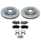 DuraGo Front Rotor & Bosch QuietCast Ceramic Disc Brake Pad Kit for Ford Fiesta (2011–2019)