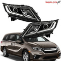 Set of 2 Halogen Headlights with LED DRL for Honda Odyssey (2018–2020)