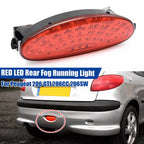 Red LED Rear Bumper Fog Light for Peugeot 206 GTI CC (2006–2010)