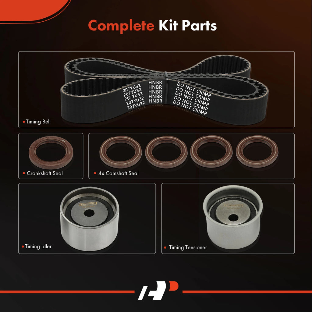 8X Timing Belt Kit for Hyundai Sonata (1999–2005) Kia Optima (2001–2006)