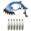 NGK Wire Set & Denso 6 Iridium TT Spark Plugs Kit for Dodge Charger Dart Duster (3.7 L6)