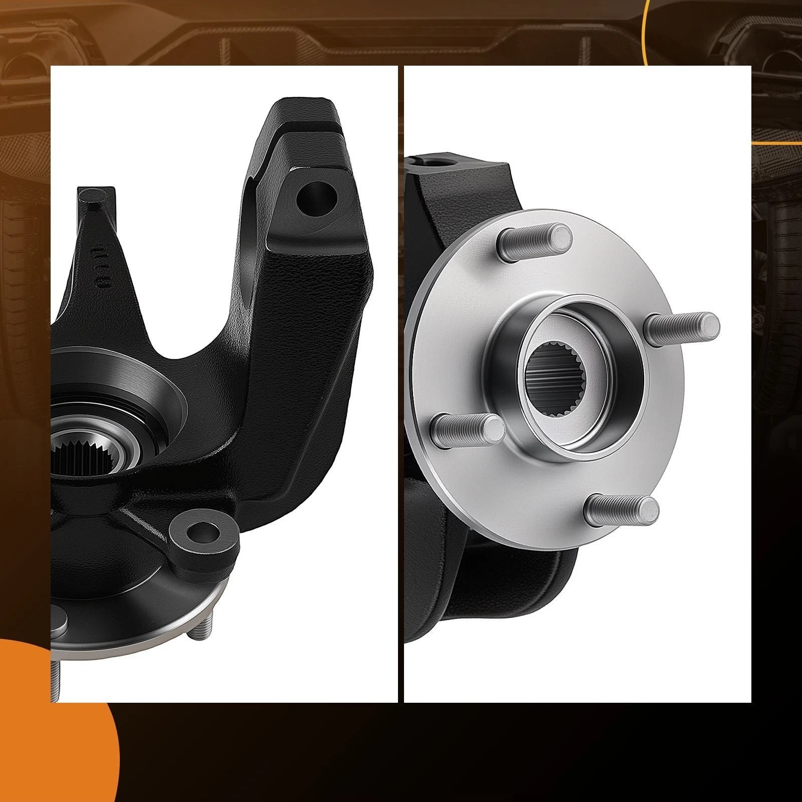 Steering Knuckle Set Driver Side for Ford Focus (2006–2010)