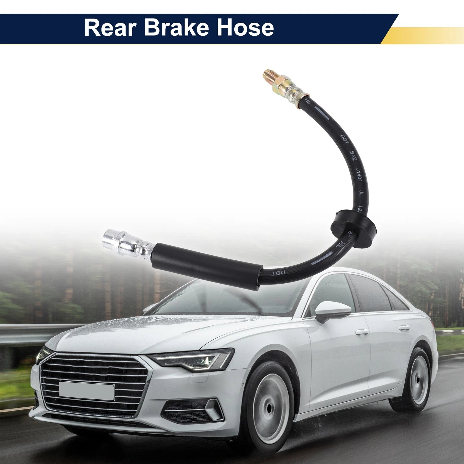 Rear Brake Hose for Audi A6 (2008–2011) 4F0611775