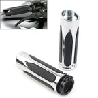 Chrome Soft Touch Hand Grips for Harley Touring Street Road Glide (2014-2023)