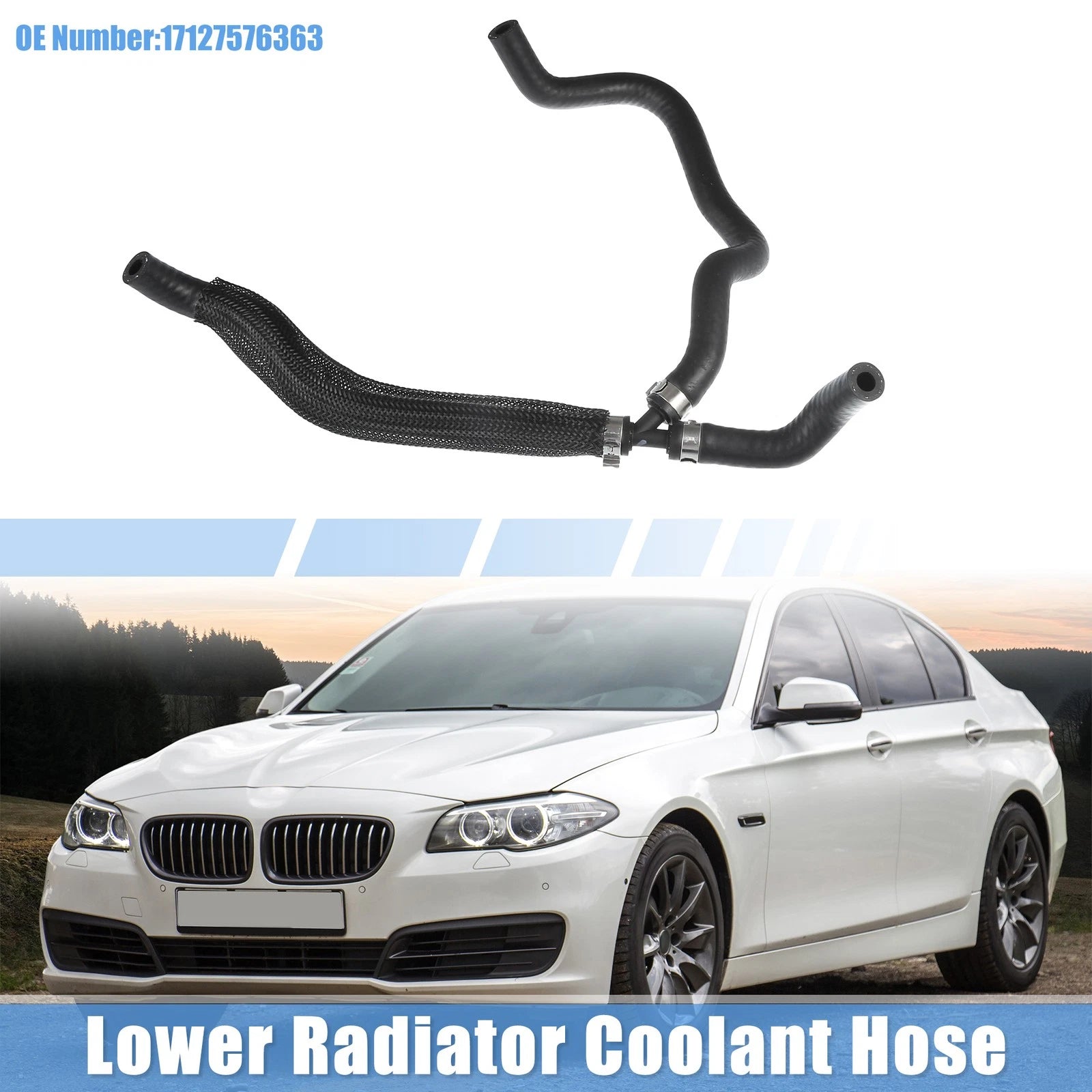 Radiator Coolant Hose No. 17127576363 for BMW 550i (2011–2013)
