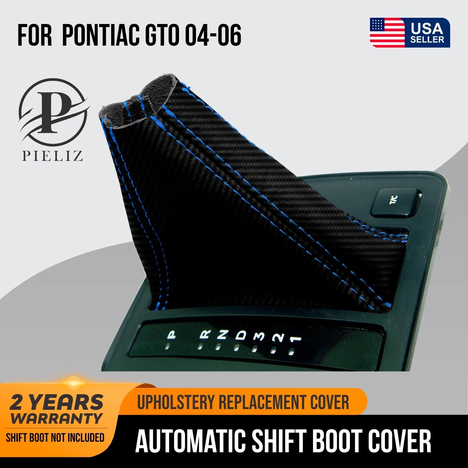 Automatic Shift Boot Cover for Pontiac GTO (2004–2006) - Blue Stitch