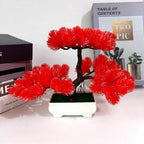 2X Pine Bonsai Artificial Plants for Tabletops (Realistic Design)