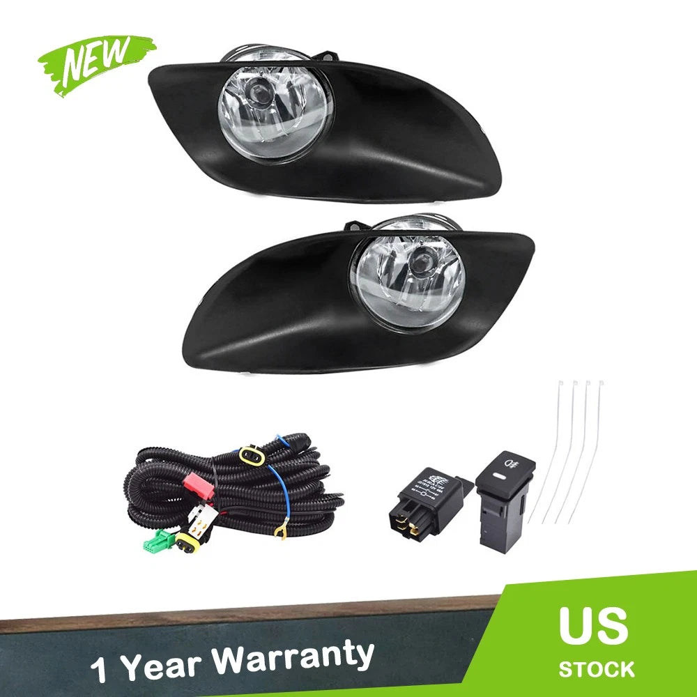 Clear Lens Halogen Fog Lights for Toyota Yaris (2006–2011) Pair