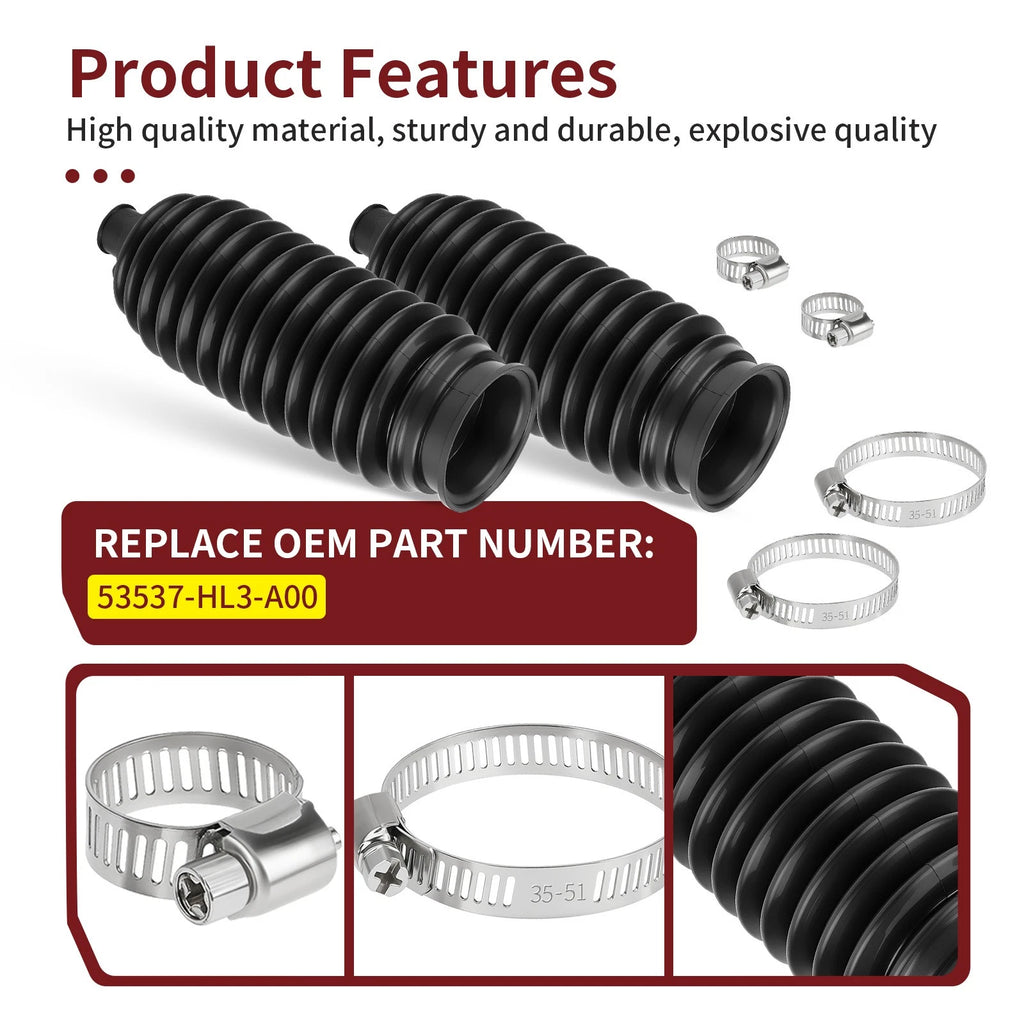 Tie Rod Boot & Clamp for Honda Pioneer 1000 1000-5 (2016–2024)