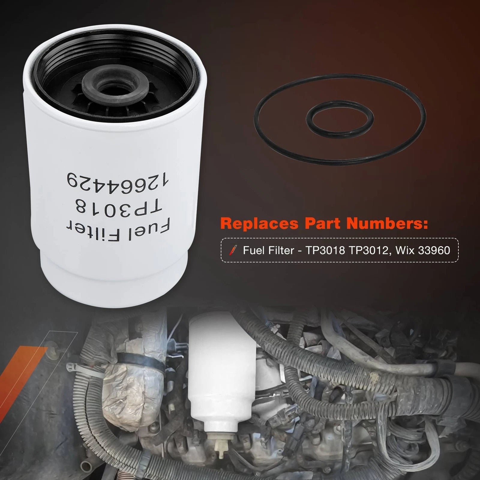 Fuel Filter Kit for Chevy Silverado 3500, Express 2500 (2001-2016)
