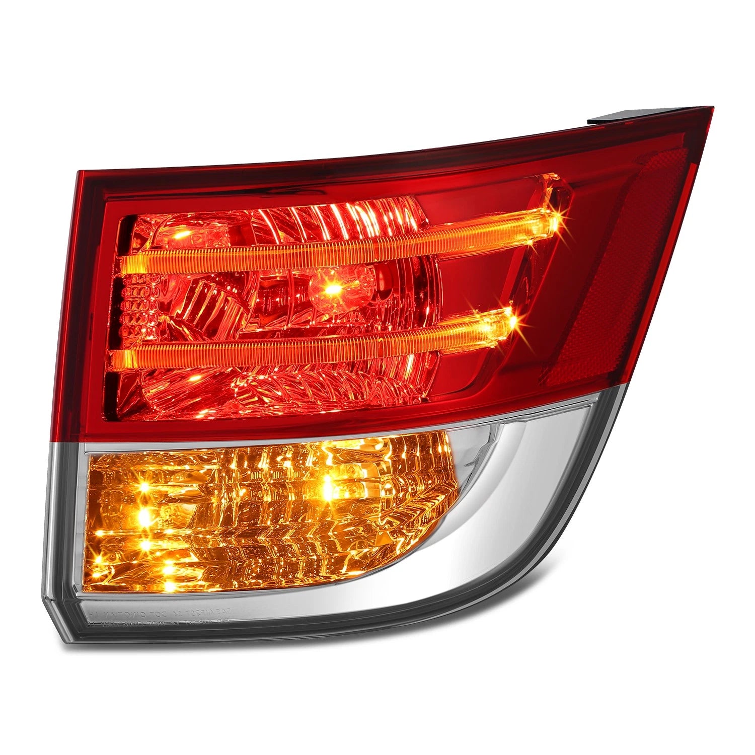 Chrome Red Passenger Right Outer Taillight Assembly for Honda Odyssey (2014–2017)
