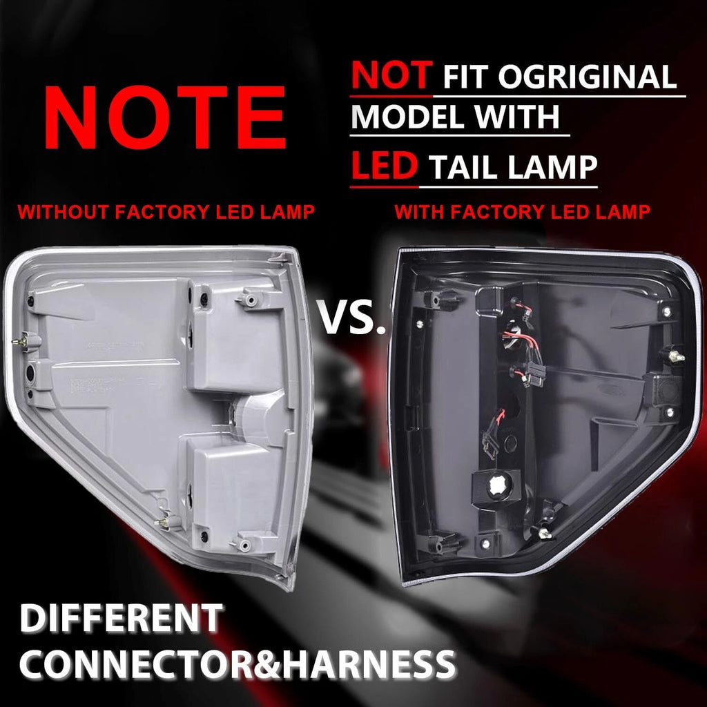 Left Driver Side Tail Light for Ford F150 (2009–2014)