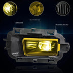High-Power LED Amber Lens Fog Light for Chevy Silverado 1500 (2014–2015)