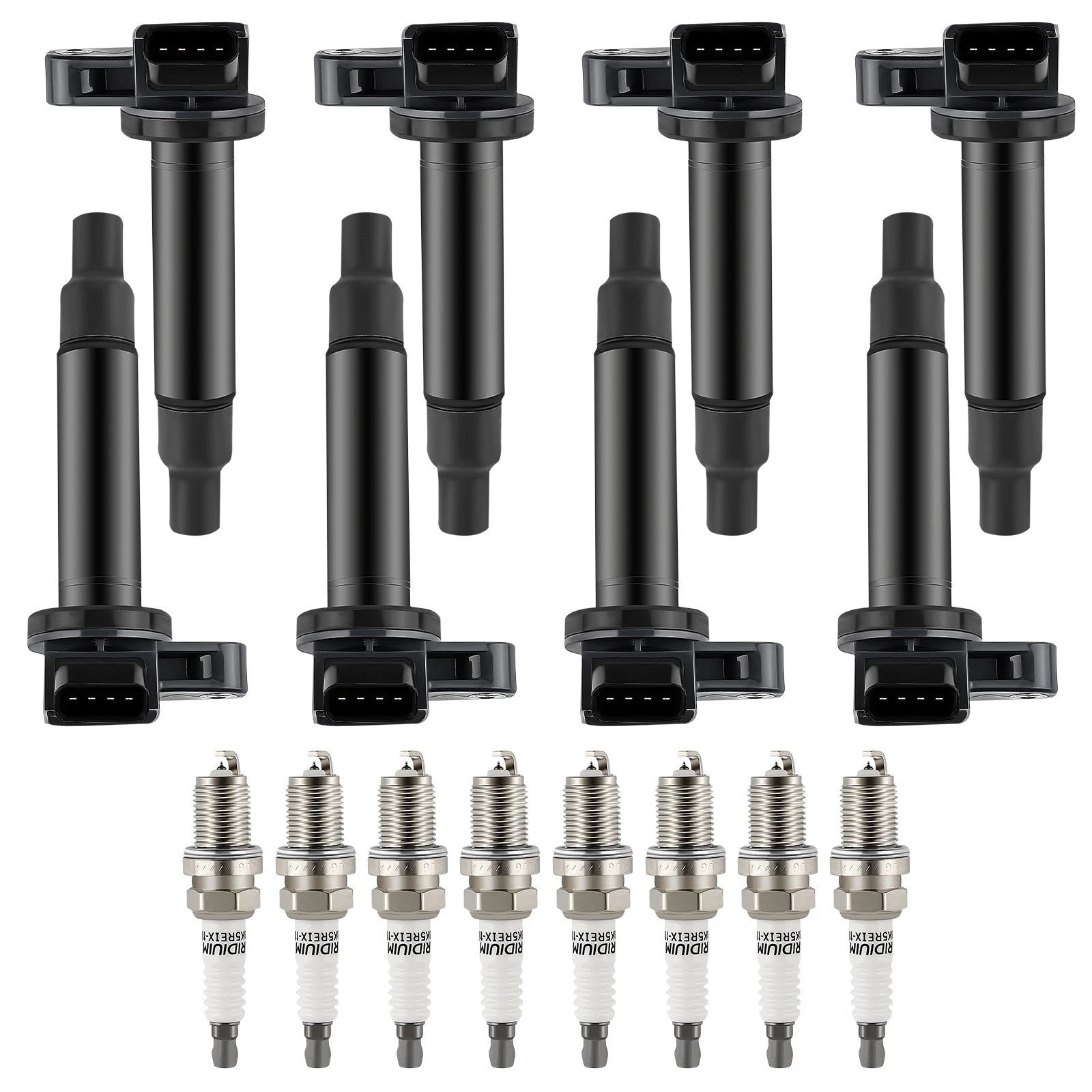 8 Pack Ignition Coils + Spark Plugs for Lexus GS430 Toyota 4Runner (2003–2005) UF230 UF493
