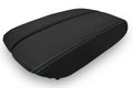 Armrest Cover for Audi A8 (2011–2017) Leather Black Green Stitch