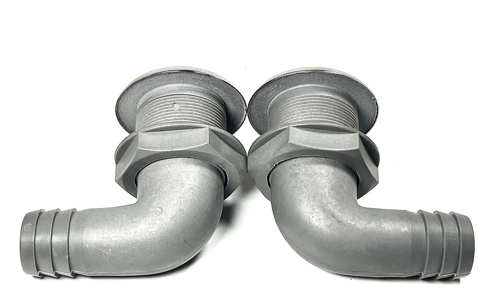 2X Stalon Scupper 90 Degree SS Face for Marine Town 9305460 (OEM)