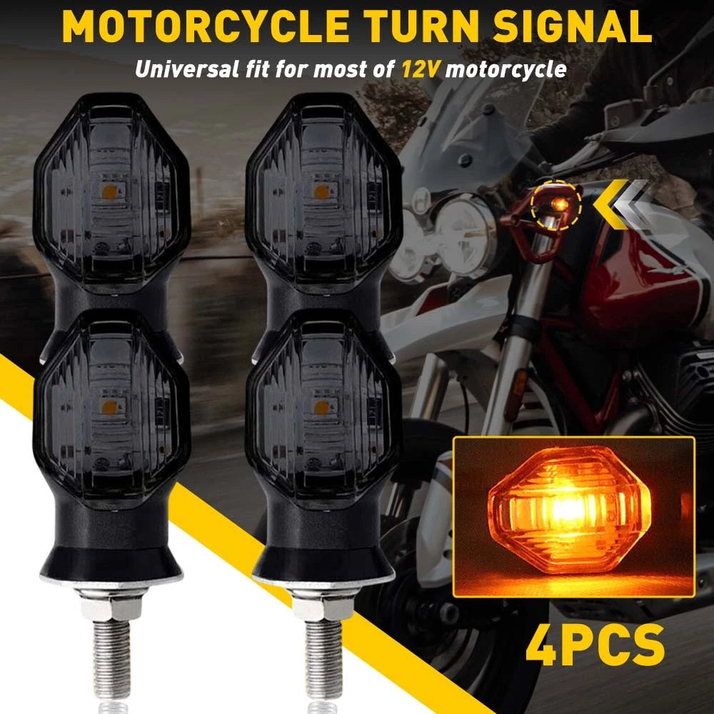 Set of 4 LED Bullet Turn Signals for Mini Motorcycle