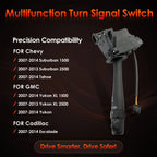 Turn Signal Windshield Wiper Switch for Chevy Tahoe Suburban GMC Yukon (2007-2014)