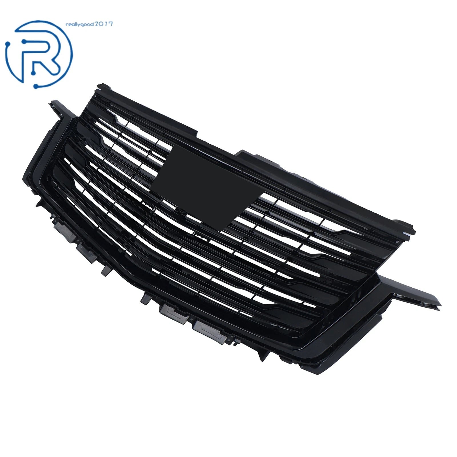 Front Bumper Upper Grille for Cadillac Escalade (2021-2023) Black Plastic