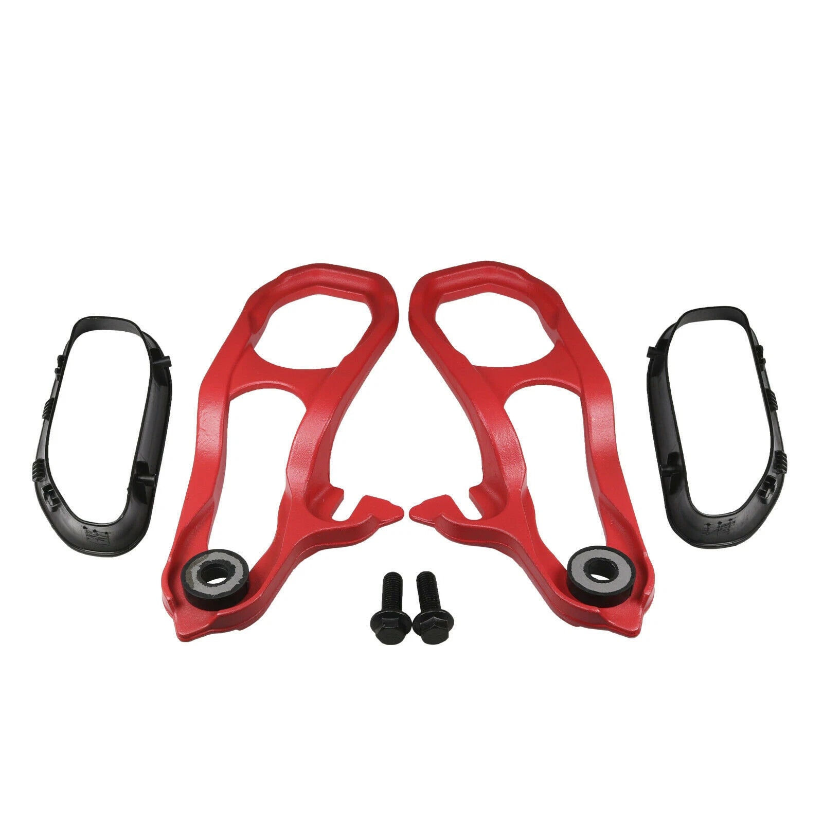 Set of 2 Front Red Tow Hooks for Ram 1500 DT (2019–2022) with Hardware