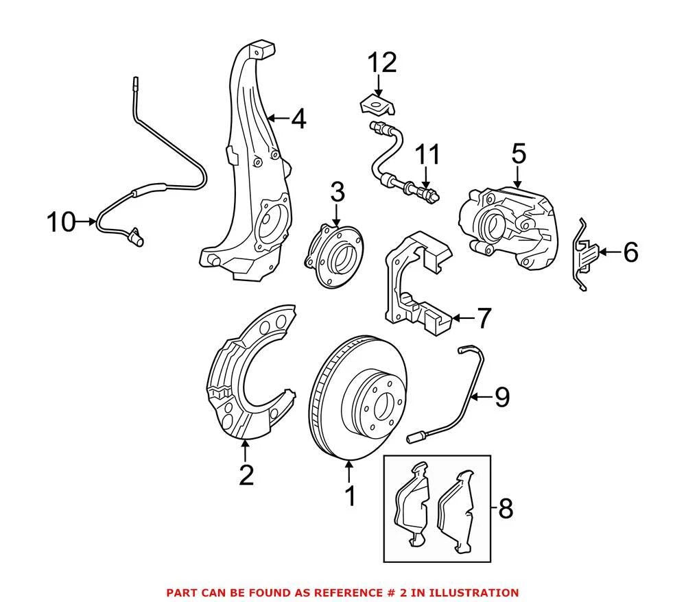 Genuine OEM Brake Dust Shield for BMW (2000–2023) 34116775266