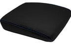Console Lid Armrest Cover for Acura MDX (2001–2006) Carbon Fiber Blue Stitch