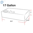 17 Gallon Aluminum Fuel Cell Tank for Racing Drift Vehicles