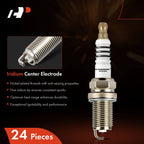 24x Iridium Platinum Spark Plugs for Mercedes-Benz S65 AMG (2007–2013)