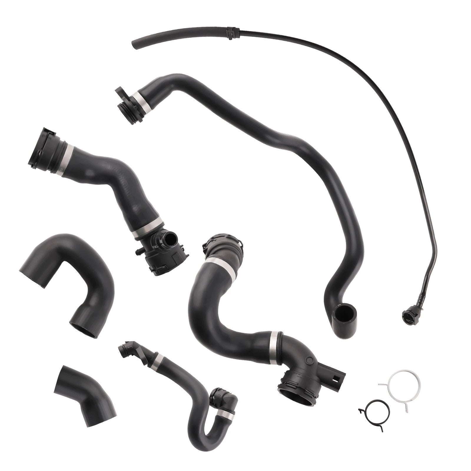7 Hoses Radiator Coolant Pipe Kit for BMW E90 128i 328i N51 (2007–2011)