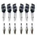 Set of 6 Ignition Coils & Denso U-Groove Spark Plugs for Audi A3 Quattro (2006–2013)
