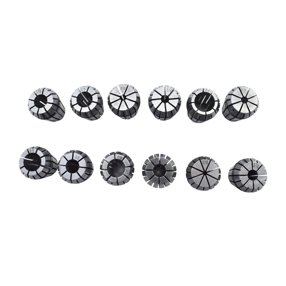 12Pc Spring Collet Set for CNC Milling Lathe Engraving Machine