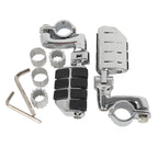 Highway Bar Footpeg Peg Mount Clamp Set of 4 for Harley Touring Glide