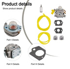 Replacement Carburetor Kit for Homelite RBC30SET RLT30CET