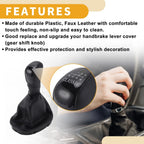 6 Speed Shift Knob & Boot Cover for Mercedes-Benz C-Class (2001-2007)