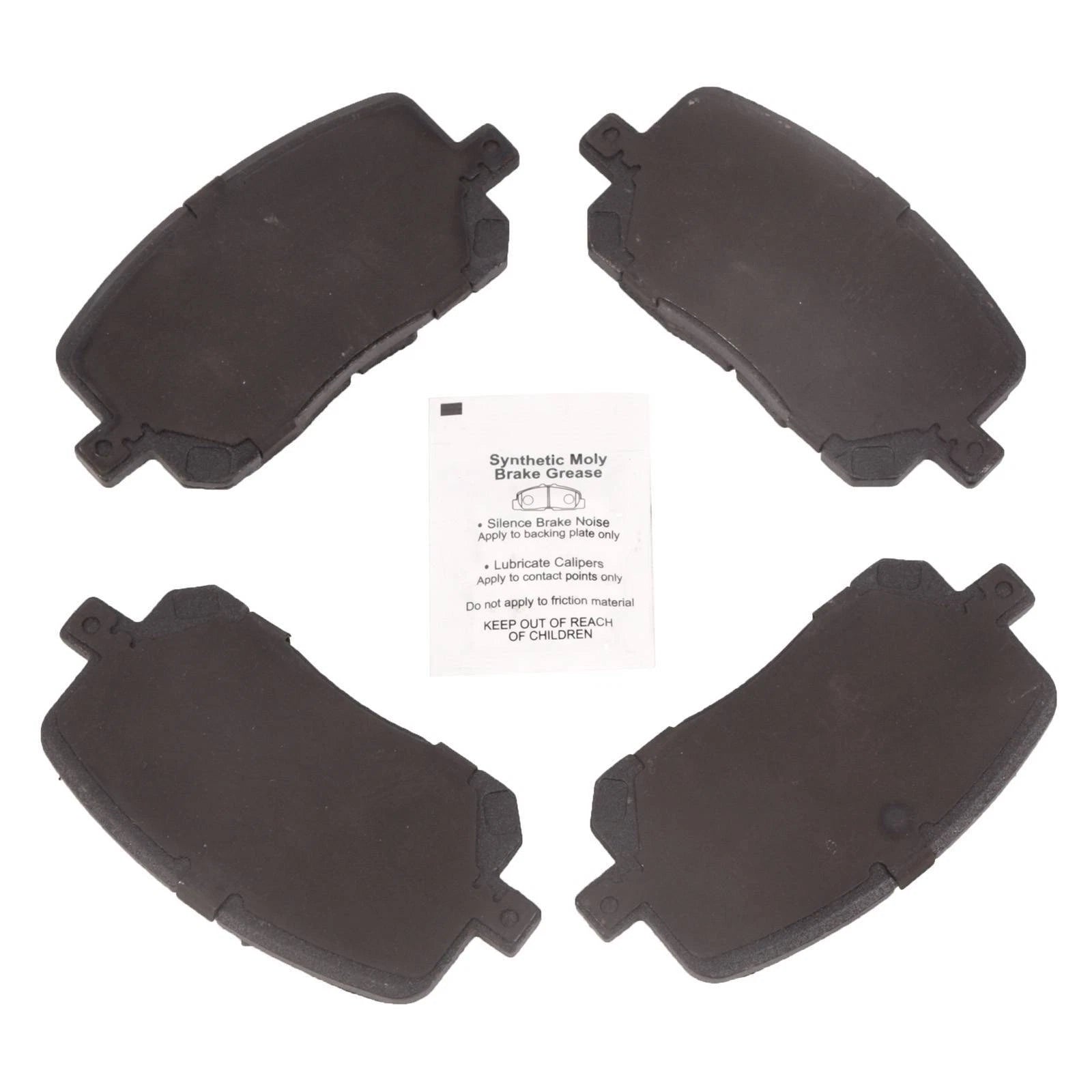 Set of 4 Front Ceramic Disc Brake Pads for Toyota Corolla Matrix (2003-2008)