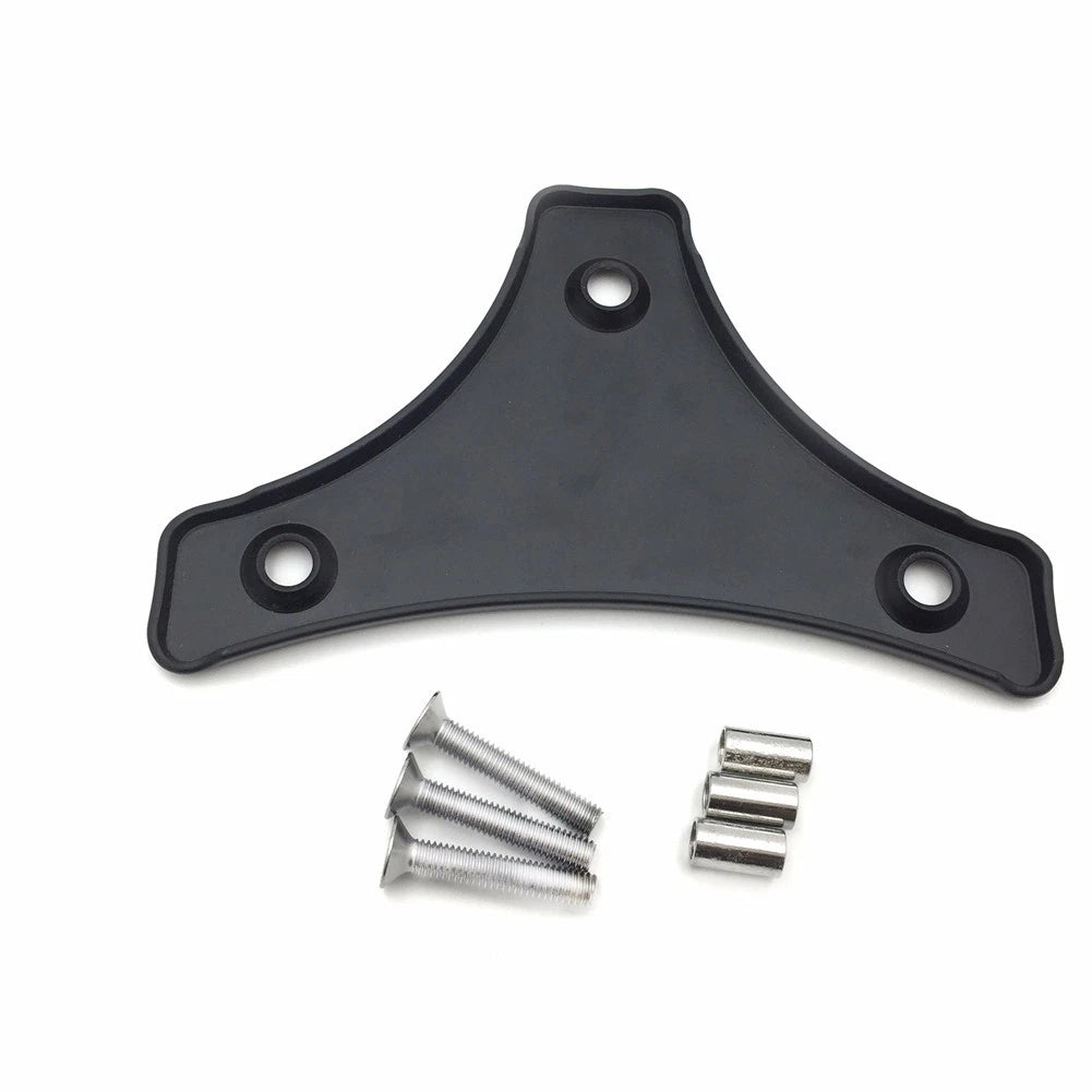 Sissy Bar Backrest Pad Mount Kit for Harley Touring (2009–2017) Black