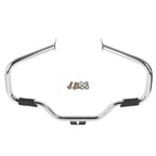 Chrome Mustache Engine Guard Crash Bar for Harley Softail Fatboy (2000–2017)