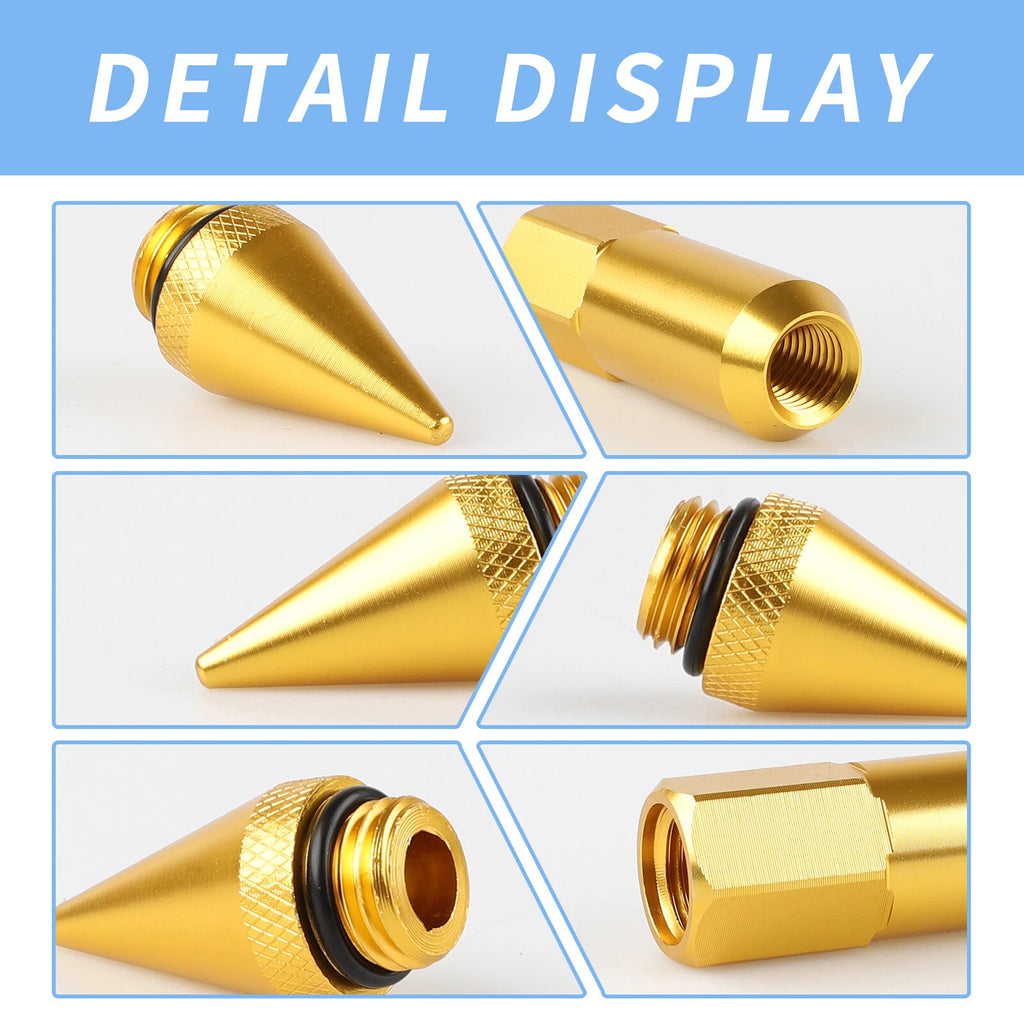 20x Spiked Racing Wheel Lug Nuts M12 x 1.5mm 60mm Arrow Style for Universal