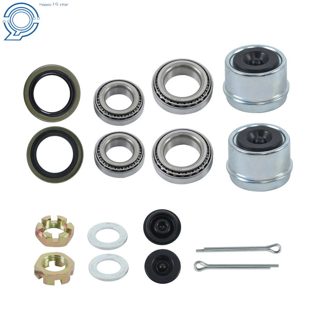 Set of 2 Trailer Bearing Kits for 3500 Lbs Axles (1-3/8" to 1-1/16")