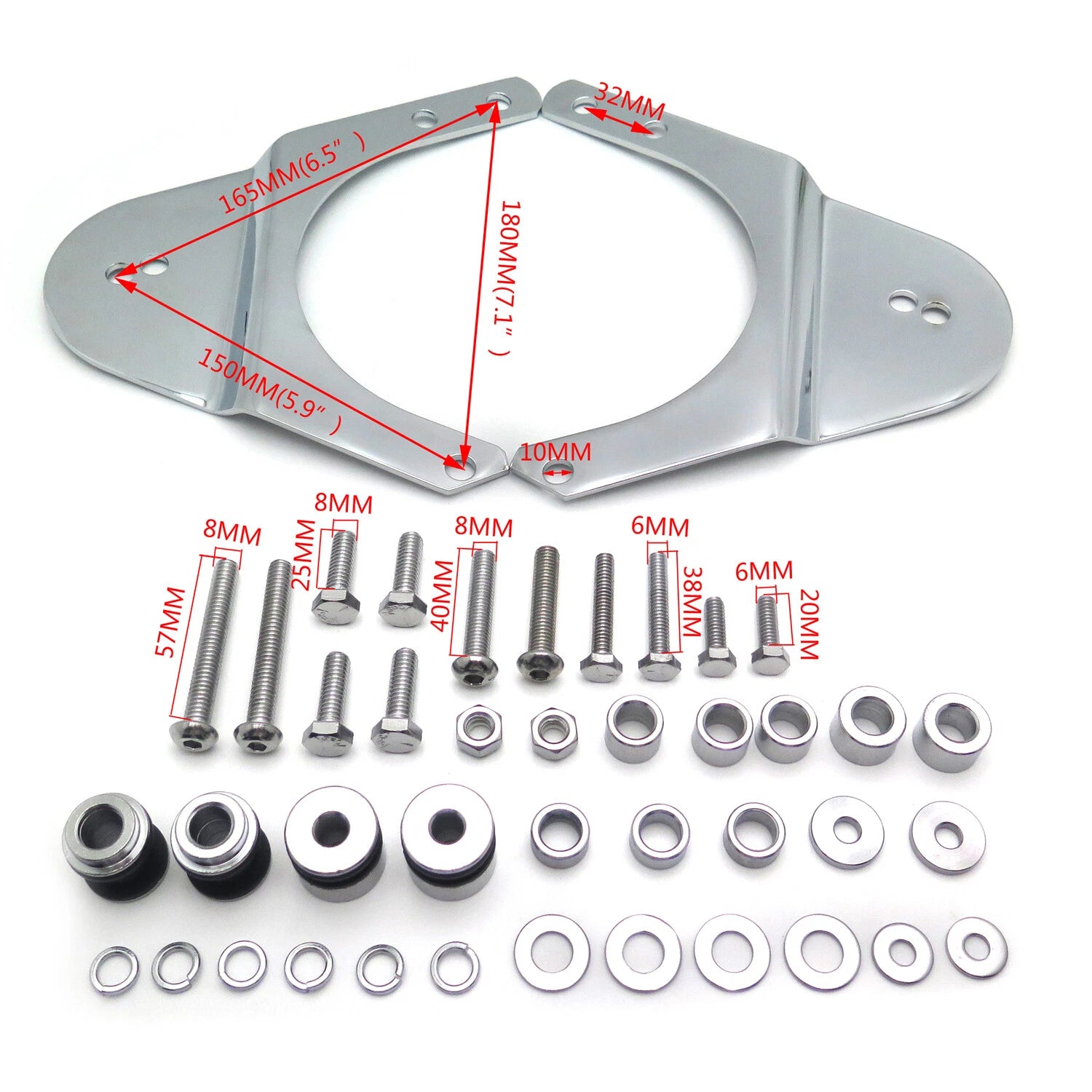 Detachable Luggage Rack Docking Hardware Kit for Harley Touring (1997–2008)