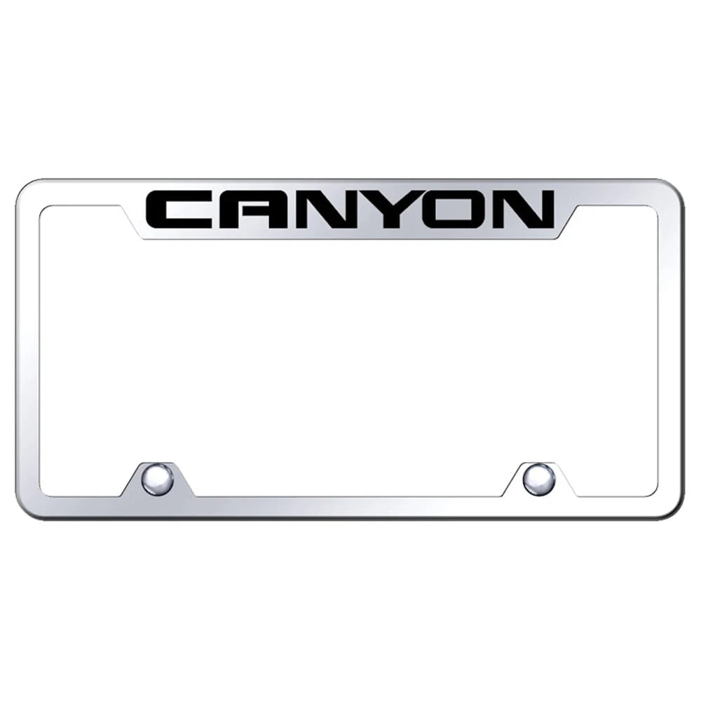 Mirrored Truck License Plate Frame - Officially Licensed for GMC Canyon