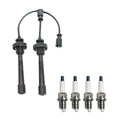 Denso 5mm Wire Set & 4 U-Groove Spark Plugs .044 for Chrysler Dodge Mitsubishi