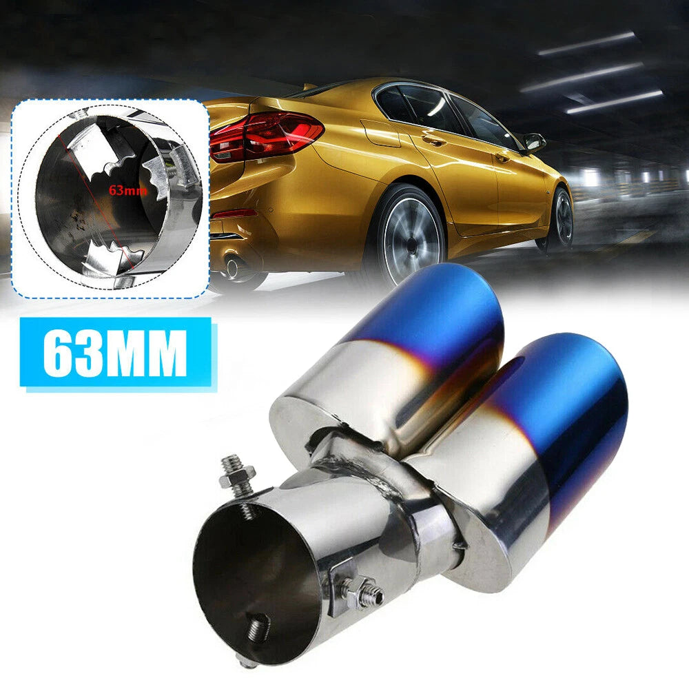 Dual Exhaust Pipe Tail Muffler Tip for Car SUV
