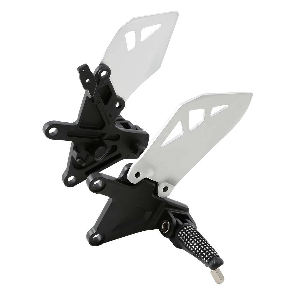 Front Rider Footpegs Footrests Brackets for Kawasaki Ninja ZX10R (2011–2020)
