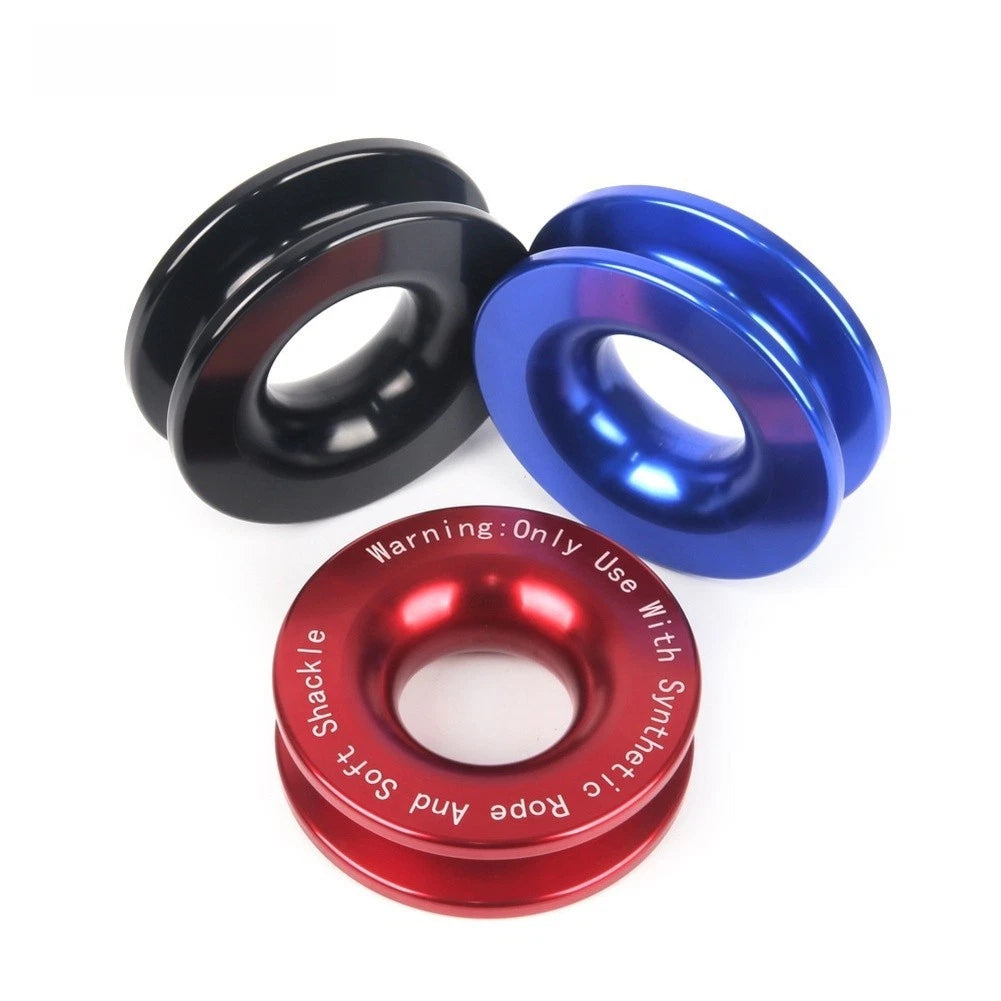 Aluminum Alloy Winch Rope with Soft Shackle & Recovery Ring for Winches